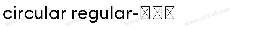 circular regular字体转换